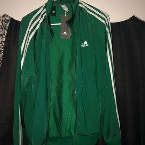 Green adidas track suit jacket